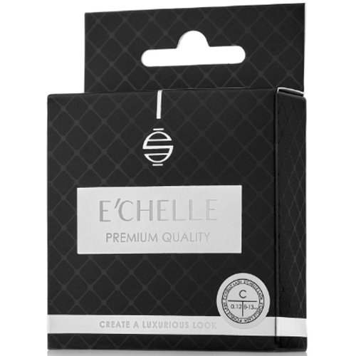 Черные ресницы E'CHELLE (МИКС, 6 линий)