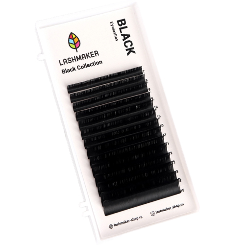 Черные ресницы LASHMAKER (МИКС, 14 линий)