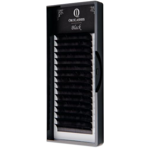 Черные ресницы OkoLashes Black (МИКС,16 линий)
