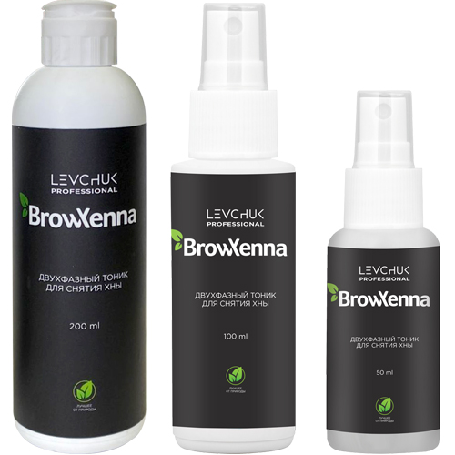 Двухфазный тоник для снятия хны BrowXenna 