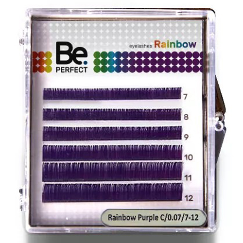 Цветные ресницы BE PERFECT (МИКС, 6 линий)