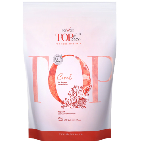 Полимерный воск Top Formula Coral (Коралл) Italwax в гранулах