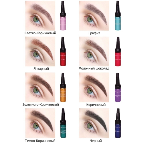 Хна для бровей с эффектом биотатуажа EkkoBeauty 7 г