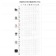 Ресницы цветные Enigma "Red" изгиб C, D (МИКС, 6 линий)