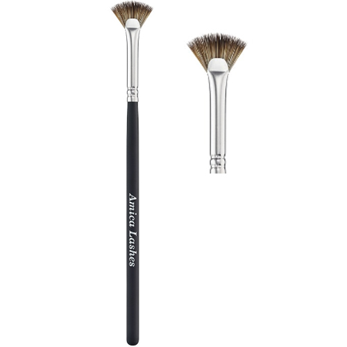 Кисть Amica Lashes E4 Audrey Сollection для подсушивания и выравнивания нижних ресниц перед окрашиванием