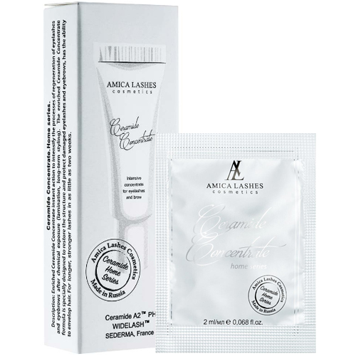 Концентрат для бровей и ресниц Amica Lashes Ceramide Concentrate Home Series для домашнего ухода
