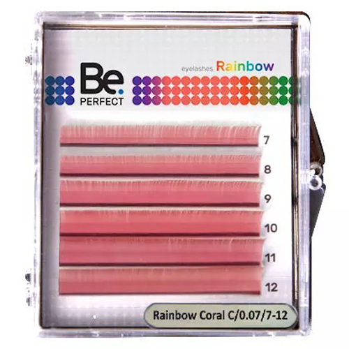 Цветные ресницы BE PERFECT (МИКС, 6 линий)
