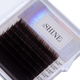 Коричневые ресницы elSHINE Natural, MINI микс (8 линий)