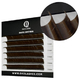 Коричневые ресницы OkoLashes Dark Brown (6 линий)