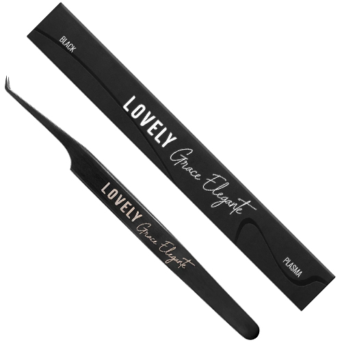 Пинцет для наращивания ресниц Lovely NanoFiber Grace Elegante