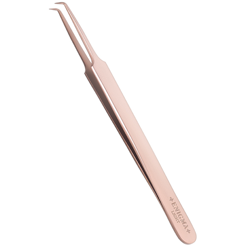 Пинцет для наращивания ресниц Enigma Light (Rose Gold)