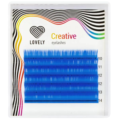 Цветные ресницы LOVELY (МИКС, 6 линий)