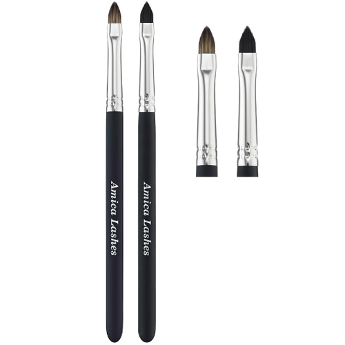 Набор кистей Amica Lashes E1 и N1 для нанесения составов и пигмента