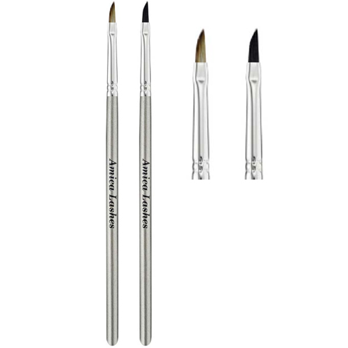 Набор кистей Amica Lashes Vivien для нанесения и снятия составов и пигмента