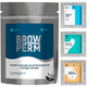 Набор составов для долговременной укладки бровей в саше SEXY BROW PERM, (№1,№2,№3 x 2 мл)