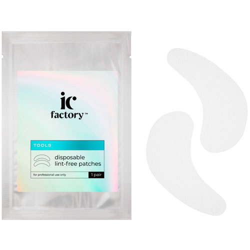 Патчи одноразовые тканевые для ресниц IC FACTORY (1 пара)
