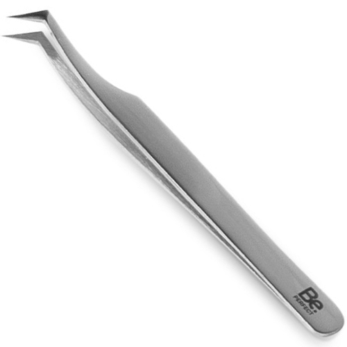 Пинцет для ресниц BE PERFECT SILVER Сапожок MAX