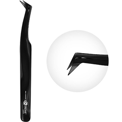 Пинцет для ресниц EXTREME LOOK "Carbon Black" L
