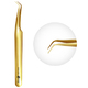 Пинцет для ресниц EXTREME LOOK "Gold Delicious" Super Top S