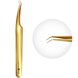 Пинцет для ресниц EXTREME LOOK "Gold Delicious"