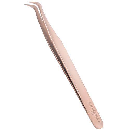 Пинцет для наращивания ресниц Enigma Light (Rose Gold)