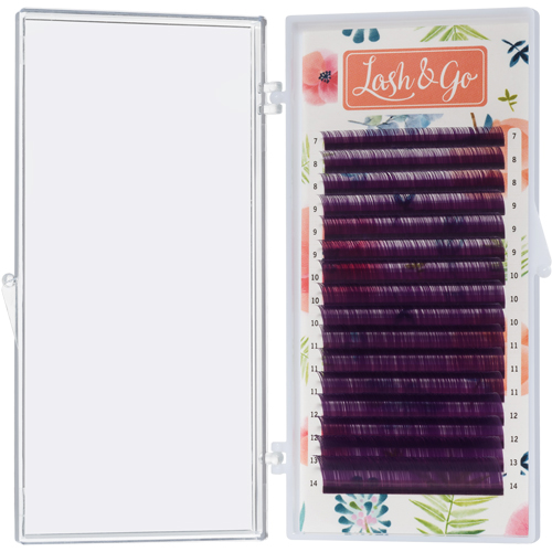 Цветные ресницы Lash&Go (МИКС, 16 линий)