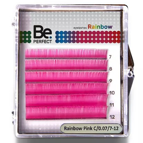 Цветные ресницы BE PERFECT (МИКС, 6 линий)