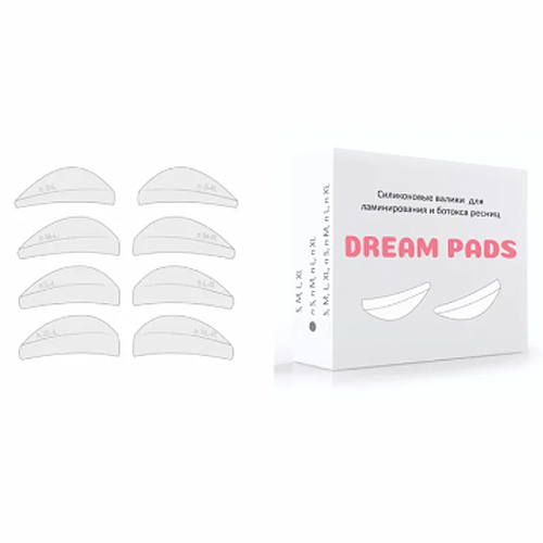 Силиконовые валики (бигуди) для ламинирования и ботокса ресниц Dream pads