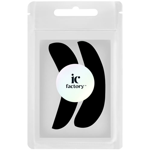Патчи силиконовые многоразовые для ресниц черные IC FACTORY (1 пара)