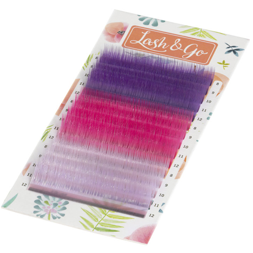 Цветные ресницы Lash&Go (МИКС, 15 линий)