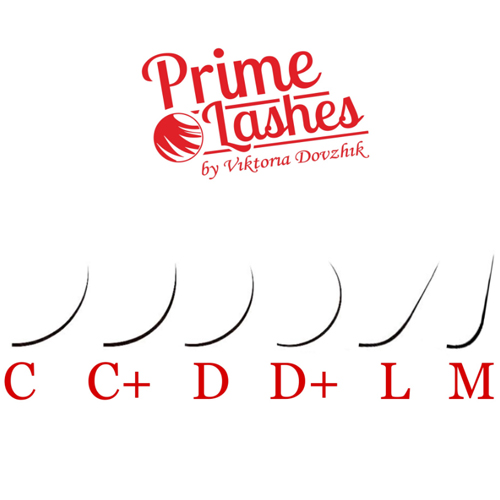 Чёрные ресницы Prime Lashes (МИКС) 16 линий