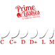 Чёрные ресницы Prime Lashes (МИКС) 16 линий