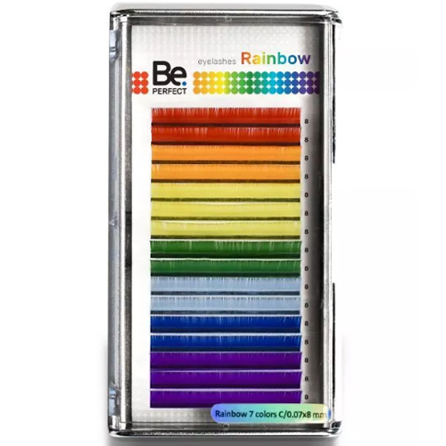 Цветные ресницы BE PERFECT Rainbow (16 линий)