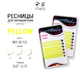 Цветные ресницы BEAUTY EYES (МИКС, 6 линий) Yellow