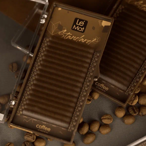 Коричневые ресницы Liberica Le Maitre Standard "Coffee" (16 линий)