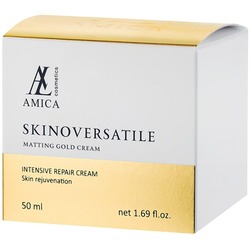 Универсальный матирующий крем для лица с золотом Amica Matting Gold Cream Skinoversatile