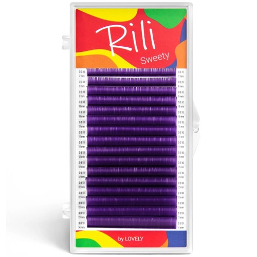 Цветные ресницы RILI Sweety (МИКС, 16 линий)