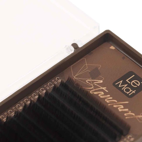 Коричневые ресницы Arabica Le Maitre Standard "Coffee" (16 линий)
