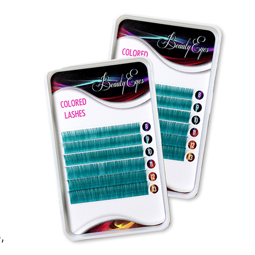 Цветные ресницы BEAUTY EYES (МИКС, 6 линий) Navy