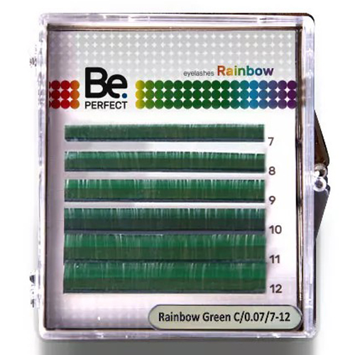 Цветные ресницы BE PERFECT (МИКС, 6 линий)